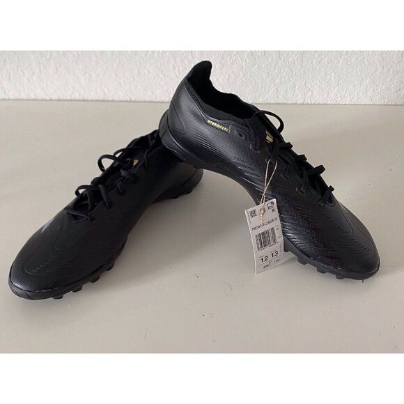 Adidas Predator League TF Low Turf Soccer Cleats IF6377 Black Men’s Sz 12 - Picture 1 of 11